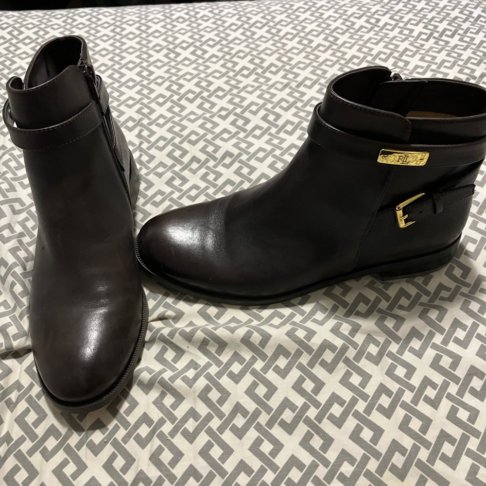 Brown booties